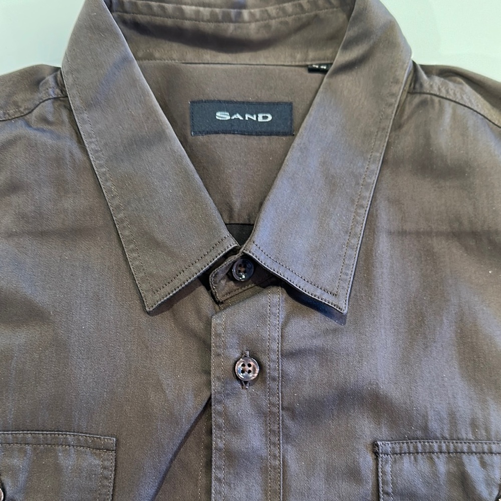 SAND Men's Brown Shirt